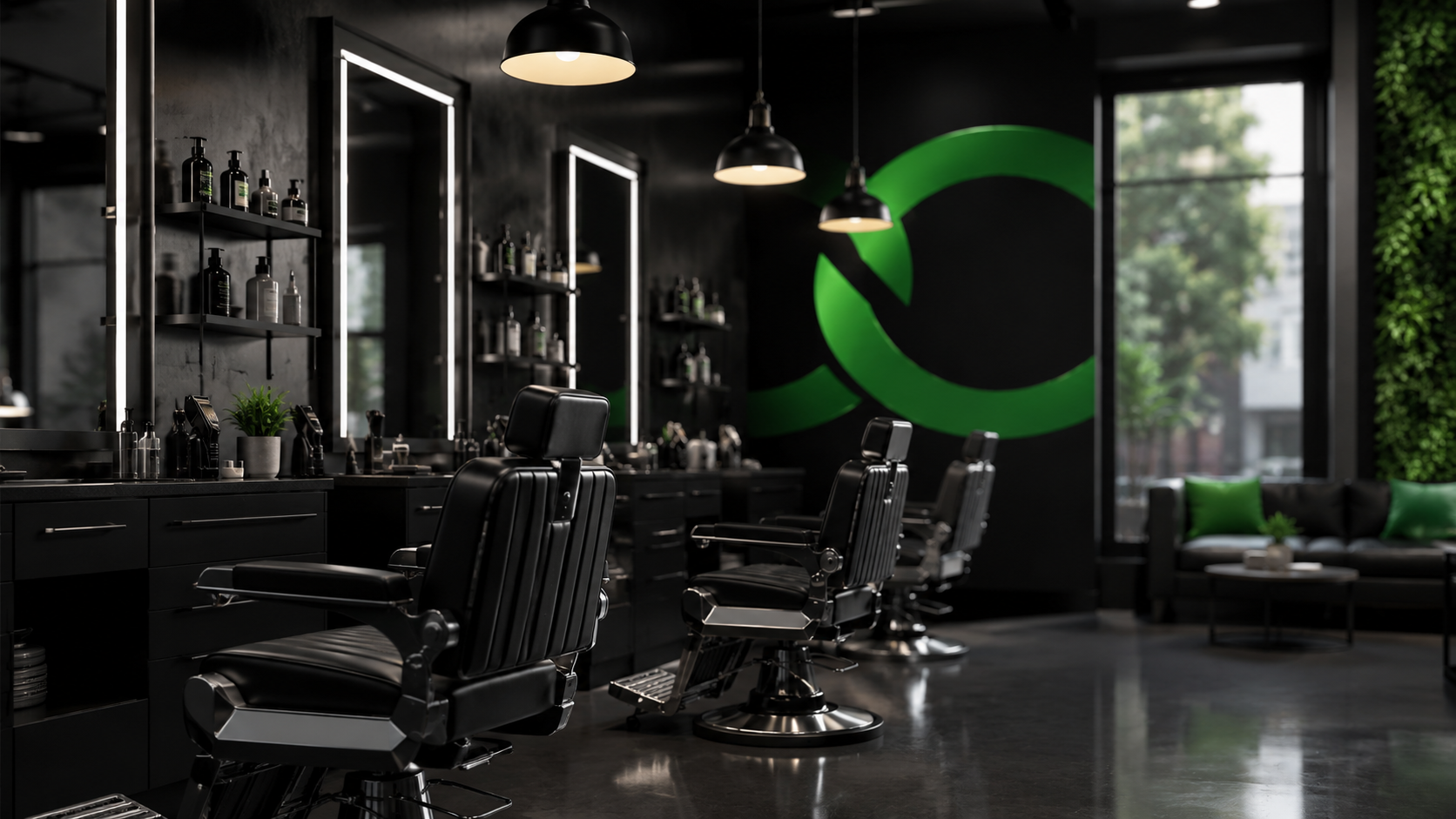 Ejemplo visual para Barbería o estética
